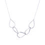 Silver Raindrop Chain Necklace, thumbnail 3 of 5