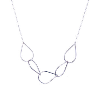 Silver Raindrop Chain Necklace, 3 of 5