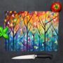 Forest Of Colour Textured Glass Chopping Board, thumbnail 1 of 8