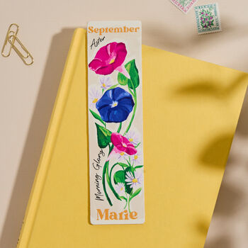 Personalised Birth Flower Bookmark, 3 of 6