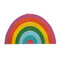 Shaped Rainbow With Heart Doormat, thumbnail 2 of 2