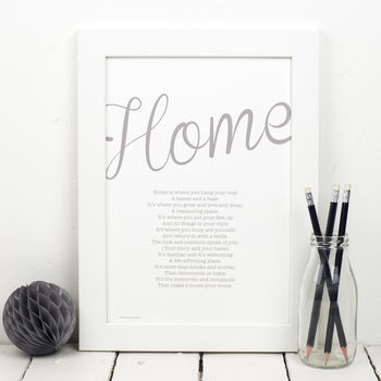 Personalised Home Print With Home Poem, 4 of 6