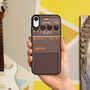Guitar Pedal iPhone Case Personalised Music Gift For iPhone 16 15 14 13 12 11 Se Pro Max, thumbnail 1 of 5