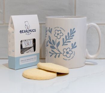 Tea Hug Gift Box – English Breakfast Tea, Shortbread And Mug, 2 of 8