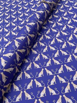 Royal Blue Cheetah Wrapping Paper, 9 of 11