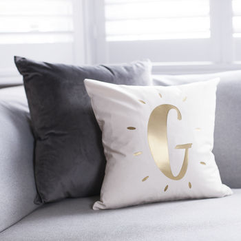 Personalised Glowing Initial Cushion, 2 of 6