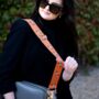 Tan Dressage Horse Bag Strap | Extra Long Crossbody Replacement Bag Strap, thumbnail 4 of 4
