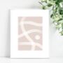 Personalised Neutral Abstract Art Print, thumbnail 3 of 3