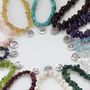 Gemstone Bracelet With Sterling Silver Zodiac Charm, thumbnail 4 of 12