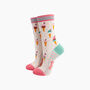 Ice Cream Cone Bamboo Socks In Cream, thumbnail 1 of 4