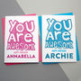 You Are Awesome Personalised Birthday Card, thumbnail 2 of 2