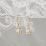 9ct Gold Bridal Star Drop Earrings, thumbnail 1 of 6
