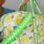 Handmade Neon Rainbow Leopard Quilted Weekend Bag, thumbnail 5 of 8