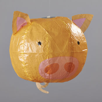 Pig Paper Balloon Greeting Card, 4 of 4