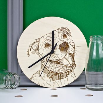 Dog Breed Portrait Wall Clocks, 2 of 12