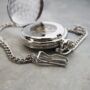 Personalised Silver Plated Dual Side Pocket Watch, thumbnail 4 of 9