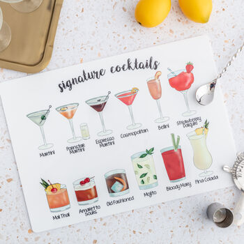 Personalised Couples Signature Cocktails Board Sign, 2 of 2