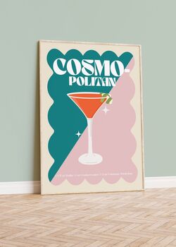 Cosmopolitan Cocktail Print, 2 of 3