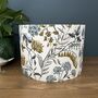 Whinfell Mineral And Bronze Floral Drum Lampshades, thumbnail 8 of 9