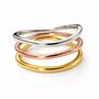 Waterfall Tri Tone Ring, thumbnail 1 of 2
