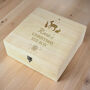 Personalised Christmas Large Wooden Keepsake Box, thumbnail 3 of 5
