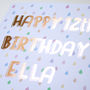 Personalised Birthday Card Raindrops, thumbnail 3 of 4
