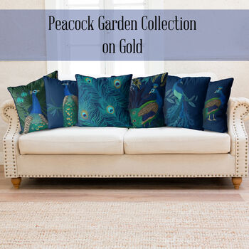 Peacock Garden Cushion No2, 8 of 9