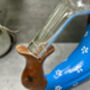 Handcrafted Wooden Drunken Duck Wine Bottle Rack Holder Blue White, thumbnail 6 of 12