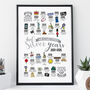 Personalised 25th Silver Wedding Anniversary Print, thumbnail 2 of 11