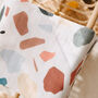Muslin Swaddle Baby Blanket Terrazzo Newborn Gift Large, thumbnail 4 of 8