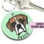 Personalised Boxer Keyring, thumbnail 1 of 4