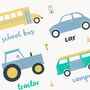 Children's Vehicles Print, thumbnail 5 of 8