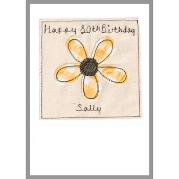 Personalised Flower 30th Birthday Card For Her, 10 of 11