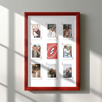 Personalised Playing Card Photo Print For Couples, 5 of 6