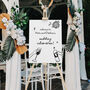 Personalised Pink Doodle Engagement Sign, thumbnail 2 of 2