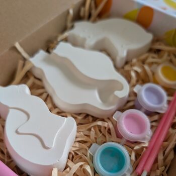 Paint Your Own Plaster Shapes Gift Box Cats, 4 of 5