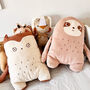Personalised Kids Cute Animal Soft Cuddle Cushion, thumbnail 11 of 12