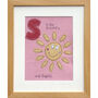 Personalised Girls Alphabet Embroidered Picture Gift, thumbnail 3 of 12