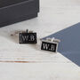 Personalised Leather Cuff Links, thumbnail 4 of 4