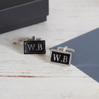 Personalised Leather Cuff Links, 4 of 4