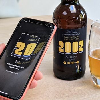 Personalised Special Year Craft Beer And Playlist, 2 of 6