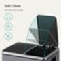 Kitchen Bin Dual Compartments Soft Close Lid Trash Can, thumbnail 6 of 7