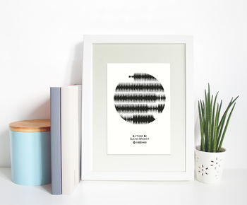 Hear Your Song Sound Wave Shape Print, 7 of 12