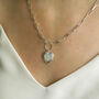 Sterling Silver Semi Precious Agate Heart Necklace, thumbnail 1 of 2