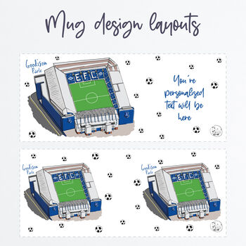 Personalised Everton Fc Mug, Goodison Stadium, 7 of 9