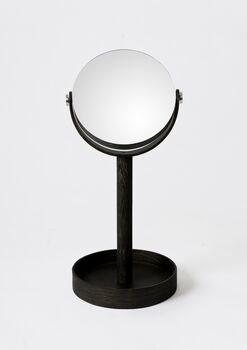 Dark Oak Loupe Table Mirror, 2 of 4