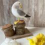 19cm Hand Painted Wooden Lifelike Seagull Ornament Figurine Sculpture, thumbnail 8 of 9
