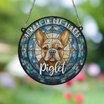 French Bulldog Tan Memorial Suncatcher, 6 of 6