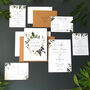 Greenery Wreath Wedding Invitations With Inserts Sample, thumbnail 3 of 8