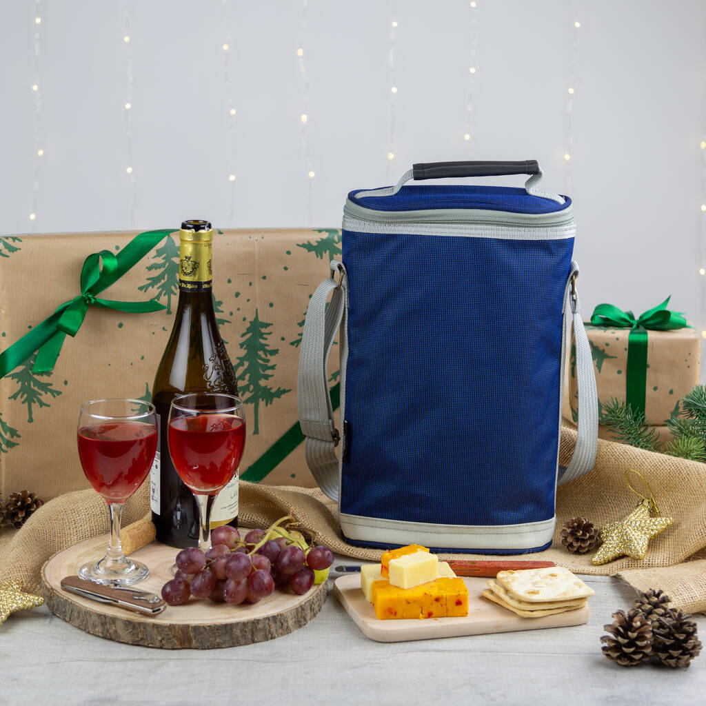 Duo Wine Cooler Bag With Accessories By Greenfield Collection